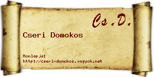 Cseri Domokos névjegykártya